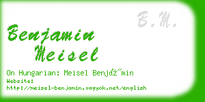 benjamin meisel business card